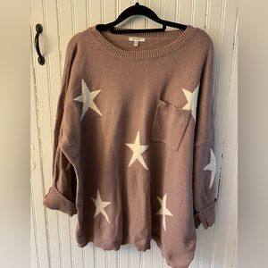 Mauve Star sweater